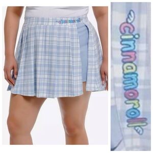 🩵 Sanrio Hot Topic Exclusive Plus Size 4X Cinnamoroll Skort Sanrio Skirt
